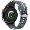 AK122 1.7" Smart Watch - Bluetooth Calling, Heart Rate, SpO2, IP68 - Blue Camouflage