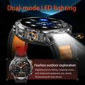 AK125 1.7" Smart Watch - Bluetooth Calling, Heart Rate, SpO2, Flashlight, IP68 - Black / Orange