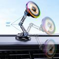 AKD255 15W Magnetic Wireless Charger / Car Holder for Dashboard and Windshield - MagSafe Compatible