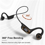 AKZ-G6 Open-Ear Bone Conduction Wireless Headphones - Black