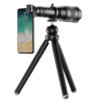 APEXEL APL-JS60XJJ09 60X Monocular Telescope Mobile Telephoto Lens + Tripod for Cell Phone