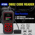 AT500 OBD2 Scanner - Automotive Diagnostic Tool with 2.4" TFT Screen - Black / Red