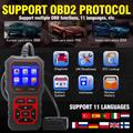 AT500 OBD2 Scanner - Automotive Diagnostic Tool with 2.4" TFT Screen - Black / Red