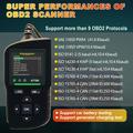 AT700 OBD2 Car Diagnostic Scanner with 2.4" TFT Screen - Black
