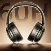 AWEI AT30 Wireless Headphones - Bluetooth 6.0, Hi-Fi Sound, FM Radio, AUX - Black