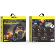 AWEI AT36 Wireless Headphones 2.4GHz - ANC/ENC, Bluetooth 5.4 - Black