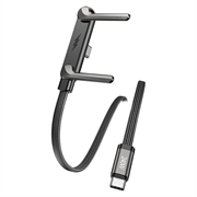 AWEI CM-12C USB-C Cable with Integrated Stand - 1.5m - Black