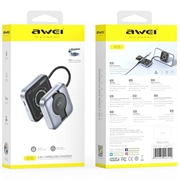AWEI W35 3-in-1 Wireless Charger - 15W - Grey