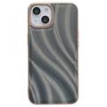 Abstract Series iPhone 14 Coated TPU Case - Black