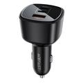 Acefast B18 200W Car Charger - 2x USB-C, USB-A - Black