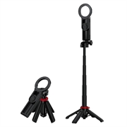 Acefast E72 Multifunctional Mini Selfie Stick - Magnetic Phone Grip, Tripod, Remote - Black