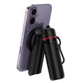 Acefast E72 Multifunctional Mini Selfie Stick - Magnetic Phone Grip, Tripod, Remote - Black