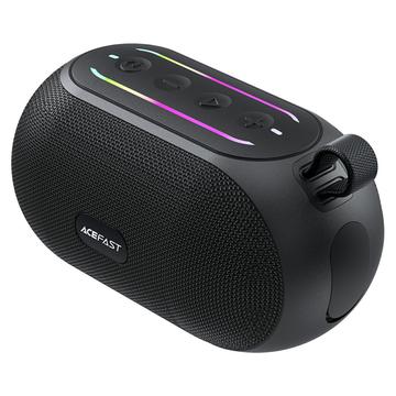 Acefast K15 Air Portable Bluetooth Speaker 6W – IPX7, RGB Lighting, TWS - Black