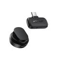 Acefast R7 Wireless Lavalier Microphone - AI Noise Reduction, Magnetic Clip - Black