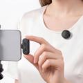 Acefast R7 Wireless Lavalier Microphone - AI Noise Reduction, Magnetic Clip - Black