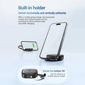 Acefast Travel J3 60W Retractable USB-C Cable Set with Phone Stand - Black
