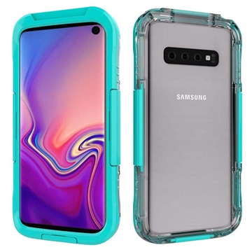 Active Series IP68 Samsung Galaxy S10 Waterproof Case - Cyan