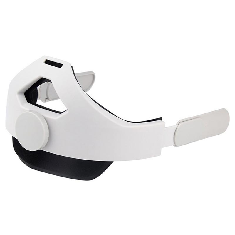 Eyglo Adjustable Elite Strap for Oculus Quest 2 Head Strap Headband Enhanced Support and Reduce Head Pressure Comfortable Touch White for Quest 2 