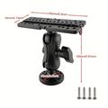 Adjustable Fish Finder Sonar Holder for Boat, Kayak - Black