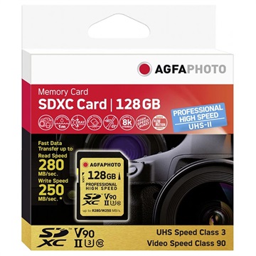 AgfaPhoto Professional High Speed SDXC Memory Card - 128GB