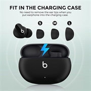 Beats Studio Buds/Buds+/Fit Pro Ahastyle WG150 Silicone Eartips - Black