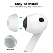 Samsung Galaxy Buds3 Pro/Buds4 Pro AhaStyle WG173 Silicone Eartips - White