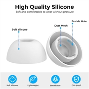 Samsung Galaxy Buds3 Pro/Buds4 Pro AhaStyle WG173 Silicone Eartips - White