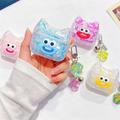 AirPods 3 Funny Smile Cat Face TPU Case - Yellow