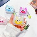 AirPods 3 Funny Smile Cat Face TPU Case - Yellow