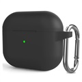 AirPods 3 Silicone Case with Carabiner - Black