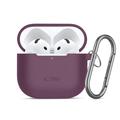 AirPods 4/AirPods 5 Tech-Protect Silicone Hook Case - Burgundy