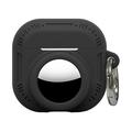 AirPods 5/4/AirTag 2-in-1 Silicone Case with Carabiner