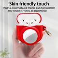 AirPods 5/4/AirTag 2-in-1 Silicone Case with Carabiner - Red