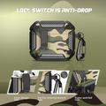 AirPods 4 Camouflage Shockproof Case with Carabiner