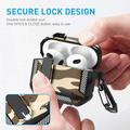 AirPods 4 Camouflage Shockproof Case with Carabiner