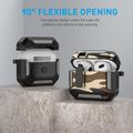 AirPods 4 Camouflage Shockproof Case with Carabiner