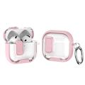 AirPods 4 Protective Hybrid Case with Lock & Hook - Pink / Transparent