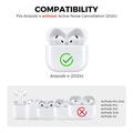 AirPods 5/4 AhaStyle WG164-B Drop-Resistant Case with Cleaning Pen - Transparent Glitter