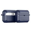 AirPods Pro 3 Dux Ducis Pecs Case with Stand and Alloy Hook - Blue