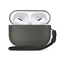AirPods Pro 3 Tech-Protect NaturalFit Leather Case - Olive Green