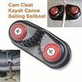 Aluminum Cam Cleat with Ball Bearing for 15mm Rope - Sailboat, Kayak and Canoe