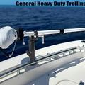 Aluminum Trolling Motor Stabilizer Mount with 1" Ball Head Clamp for Boat and Kayak - Black