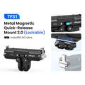 aMagisn TF31 Quick Release Mount 2.0 for Insta360 GO Ultra - Black