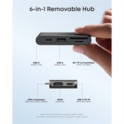 Anker 13-in-1 Multifunctional Hub - 2x USB-C, 3x USB-A, 100W Power Delivery - Grey