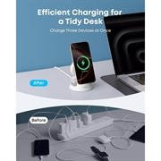 Anker MagGo 3-in-1 Wireless Charger 15W - 1.67A - White