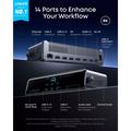 Anker Prime 14-in-1 140W Docking Station with Triple Display - Grey