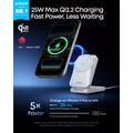 Anker Prime MagGo 3-in-1 Wireless Charger - 25W - White