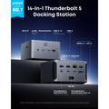 Anker Prime TB5 14-in-1 Thunderbolt 5 Docking Station / Hub - 140W, 120Gbps, 8K - Grey