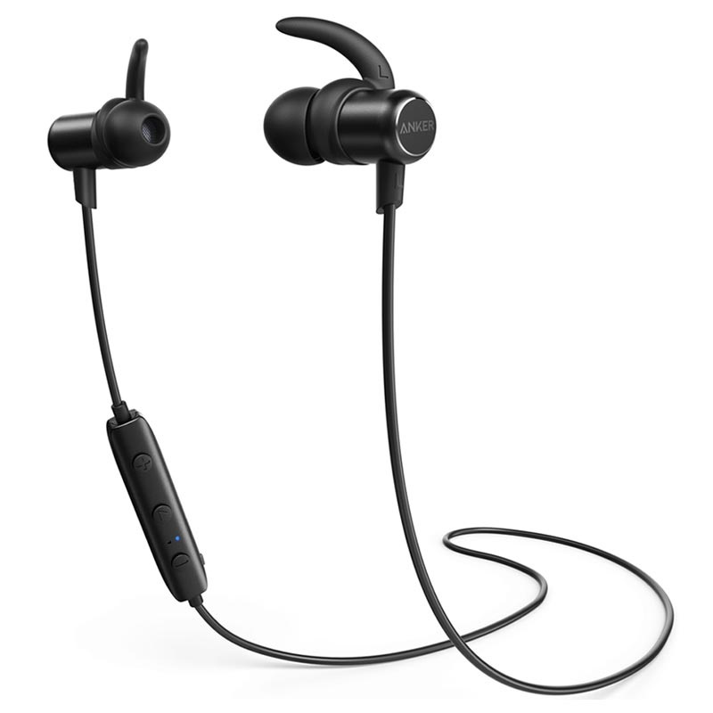 Anker SoundBuds Slim Bluetooth Headphones IPX5 Black