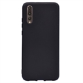 Anti-Fingerprint Matte Huawei P20 Pro TPU Case - Black